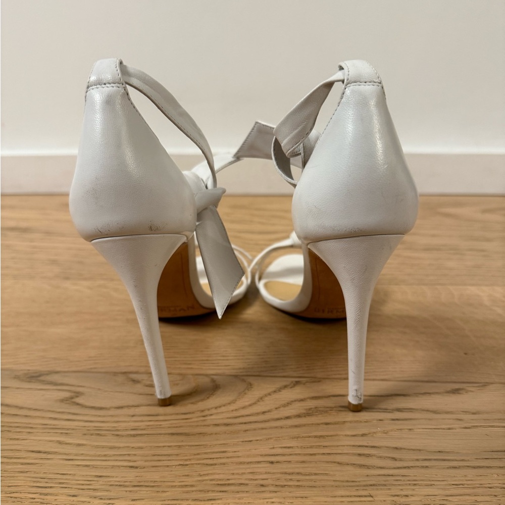 Alexandre Birman Clarita Leather Bow Sandals Heels Size 7 37 - Picture 6 of 8